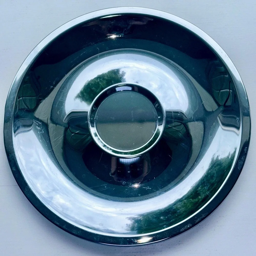 Vintage Kromex Chrome Lazy Susan Base Platter Mid Century Modern Made in USA